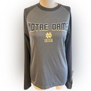 Colosseum Unisex Note Dame Fighting Irish Long Sleeve Shirt. Size Small